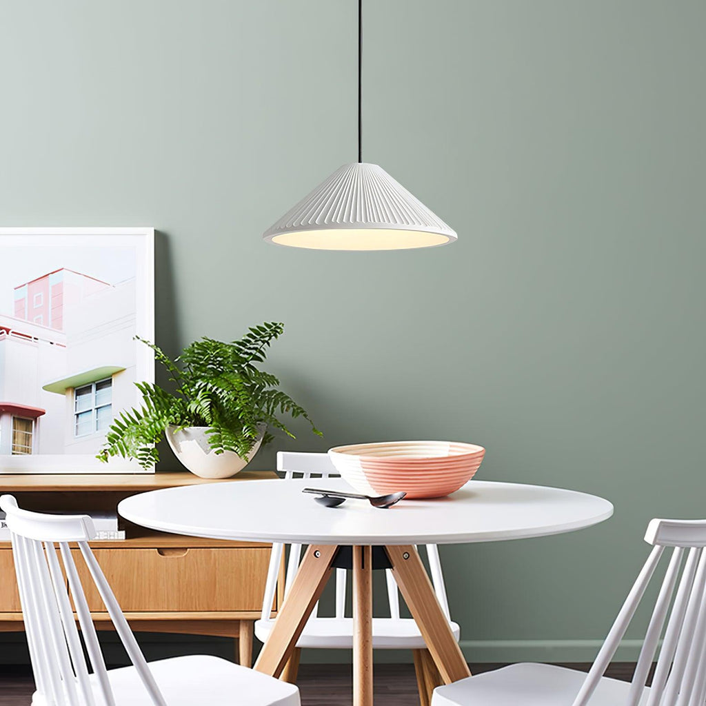 Cone Lampe Suspendue Minimaliste en Résine Chapeau - Neutralighting
