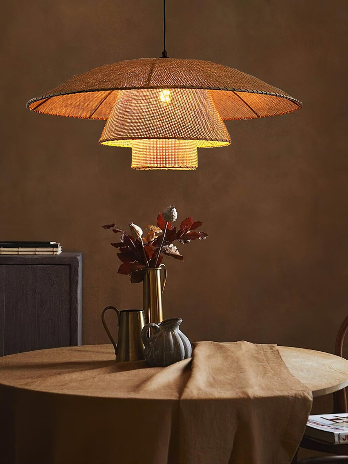 Orvellace Rotin Vintage Pendentif Lampe - Neutralighting
