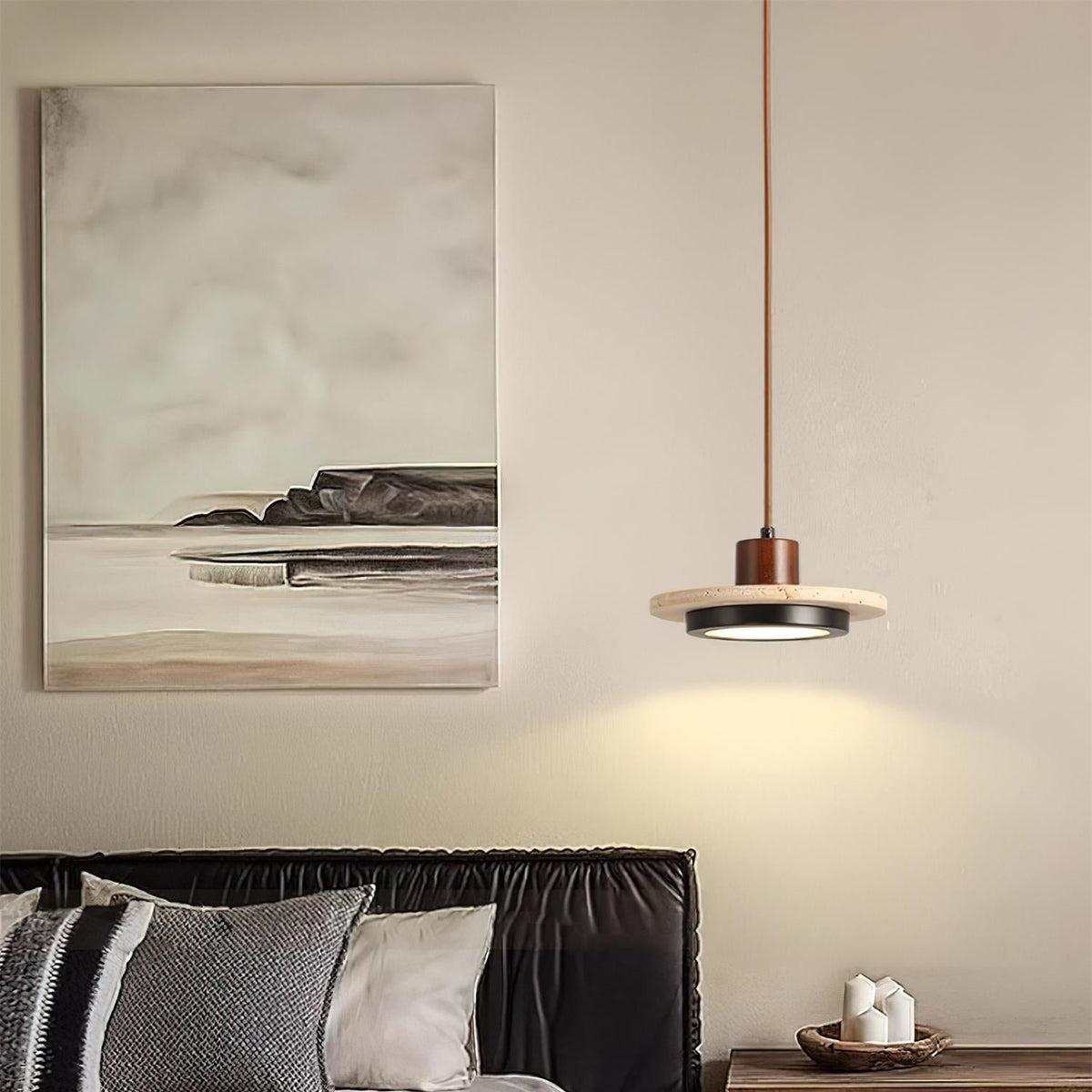 Solaro Suspension LED Travertin - Neutralighting