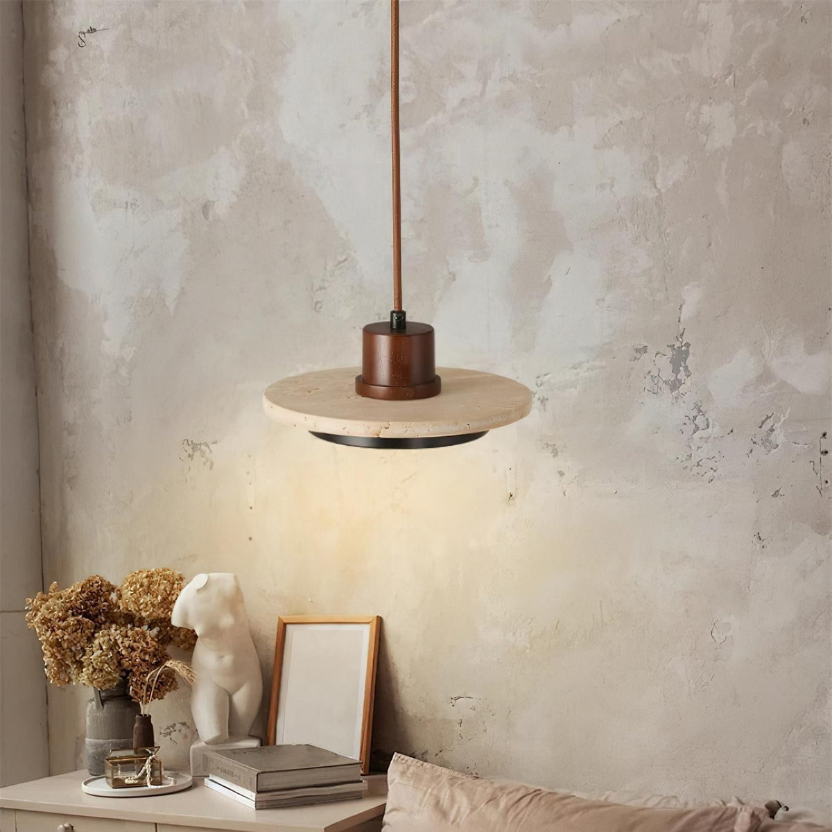 Solaro Suspension LED Travertin - Neutralighting