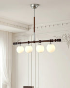 Hayes Lustre Bois Linéaire Boules en Verre - Neutralighting