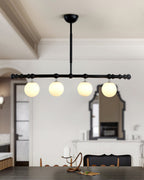Hayes Lustre Bois Linéaire Boules en Verre - Neutralighting