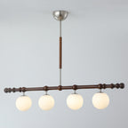 Hayes Lustre Bois Linéaire Boules en Verre - Neutralighting