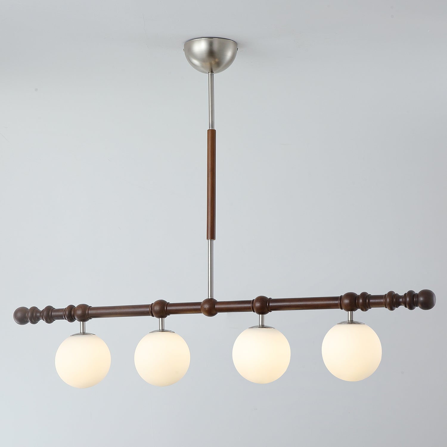 Hayes Lustre Bois Linéaire Boules en Verre - Neutralighting