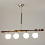 Hayes Lustre Bois Linéaire Boules en Verre - Neutralighting