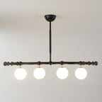 Hayes Lustre Bois Linéaire Boules en Verre - Neutralighting