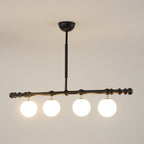 Hayes Lustre Bois Linéaire Boules en Verre - Neutralighting