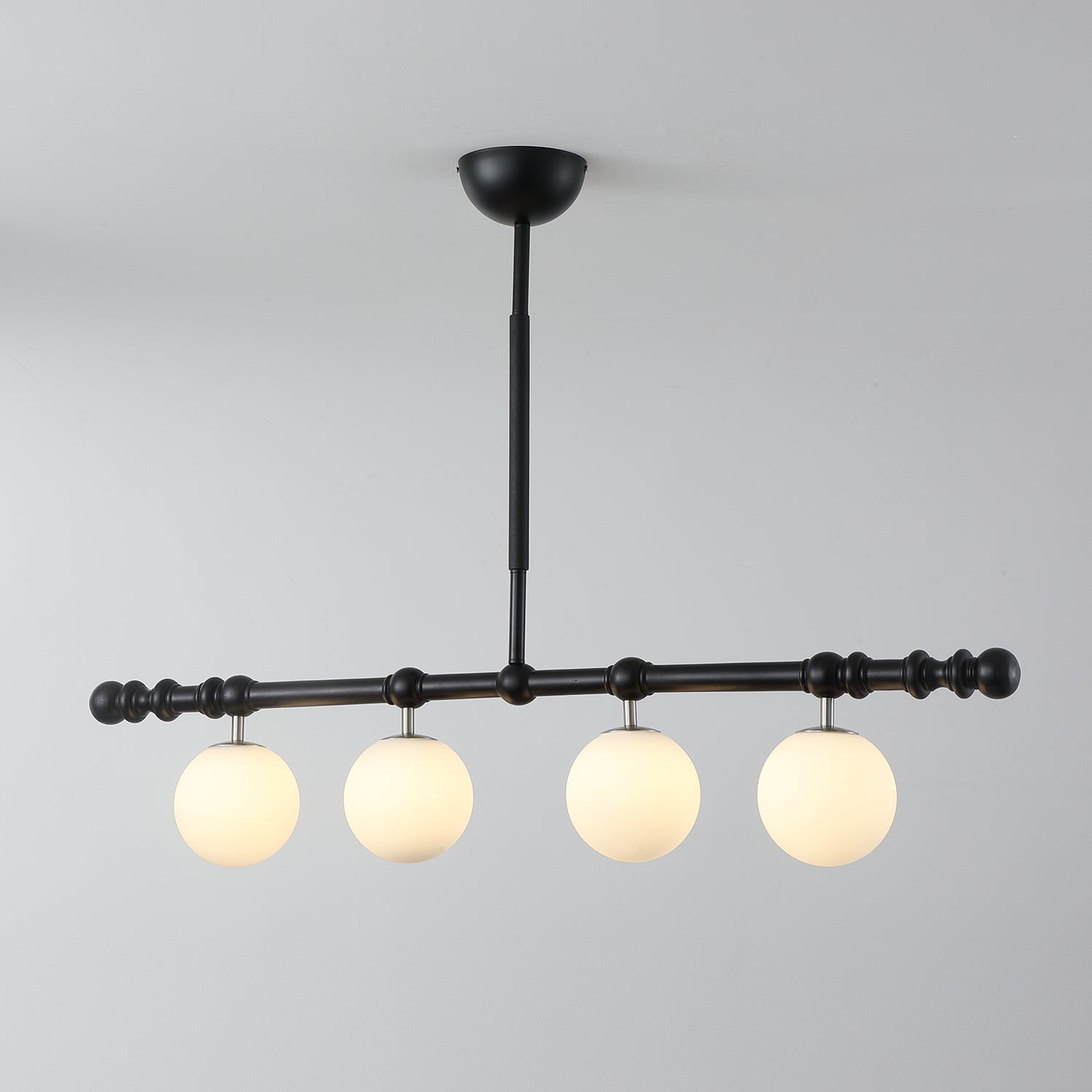 Hayes Lustre Bois Linéaire Boules en Verre - Neutralighting