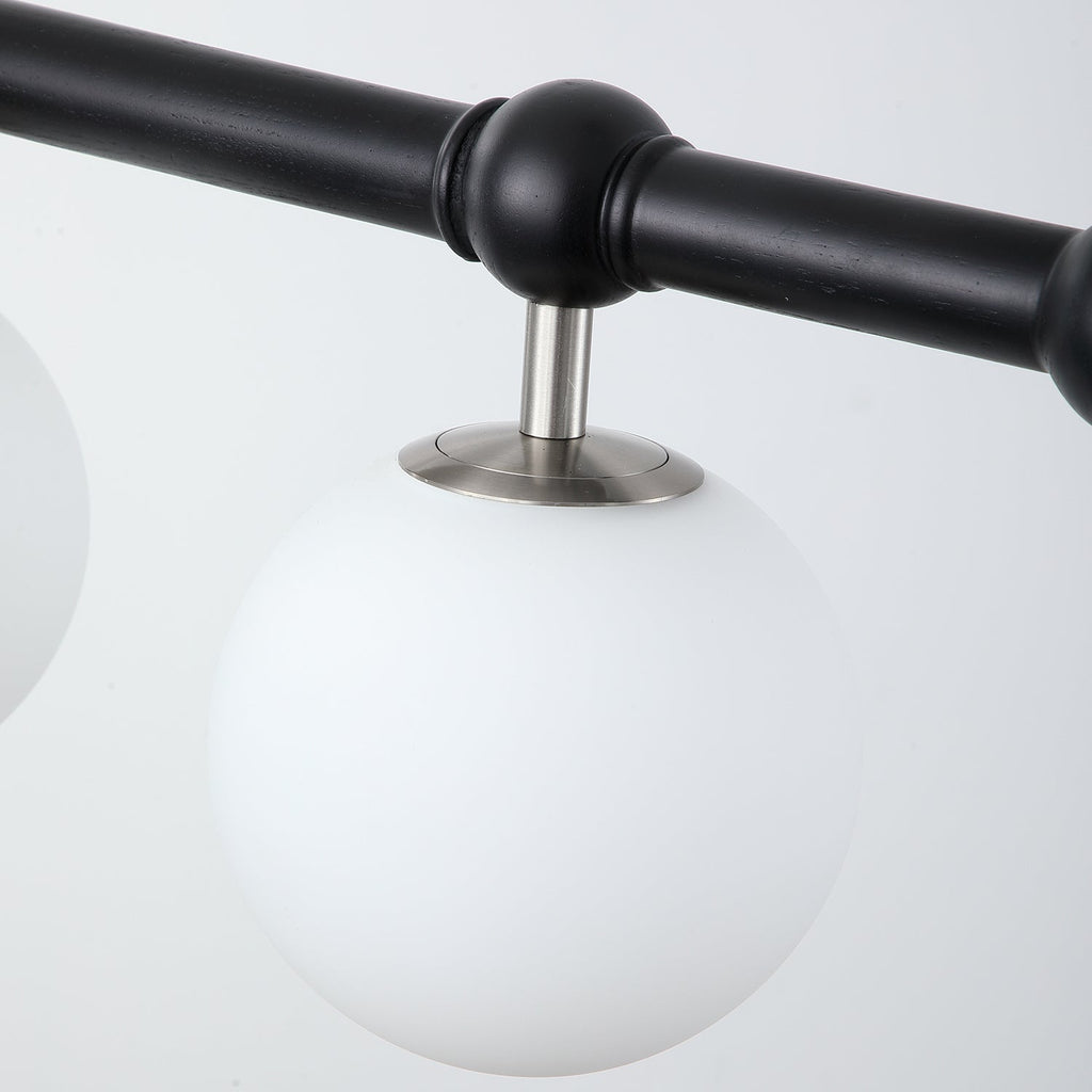 Hayes Lustre Bois Linéaire Boules en Verre - Neutralighting