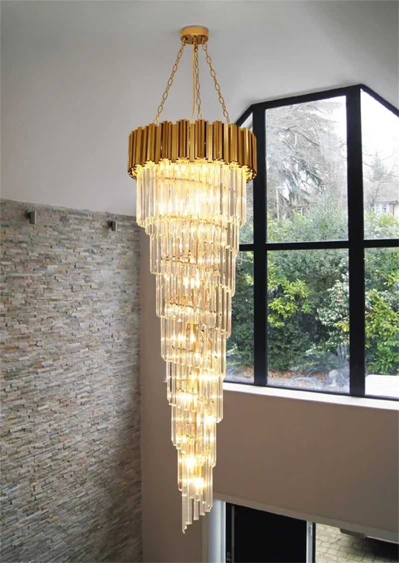 Lustre — En cristal de luxe pour décoration intérieure élégante