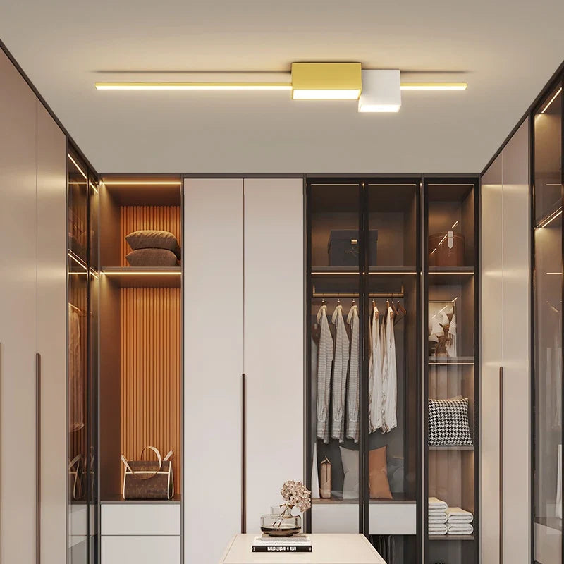 Plafonnier — LED nordique minimaliste pour long couloir
