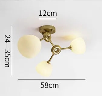 Plafonnier de luxe design moderne créatif minimaliste pour éclairage intérieur Alix Versant en Verre - Une Présence de Verre Élégante