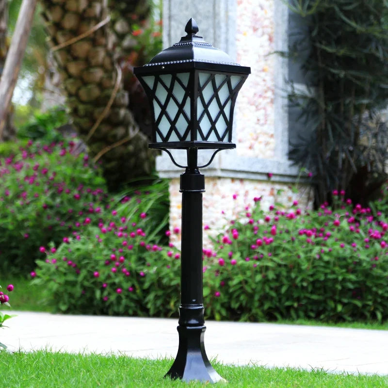 lampe colonne extérieure imperméable pour jardin et allée