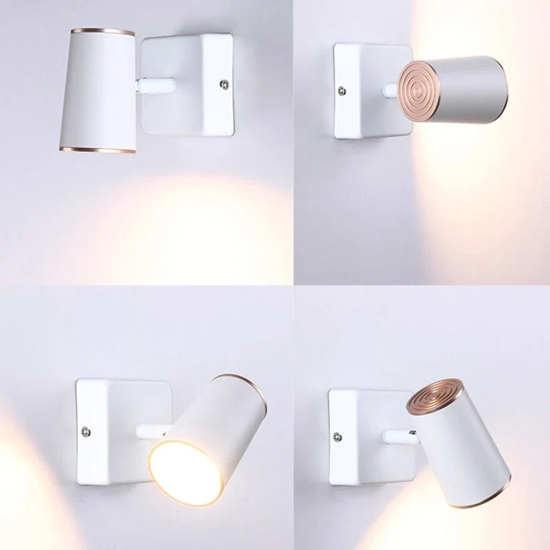lampe de chevet led rotative à 360 degrés pour maison hôtel