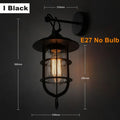 Applique murale — LED rustique en fer vintage pour intérieur et extérieur