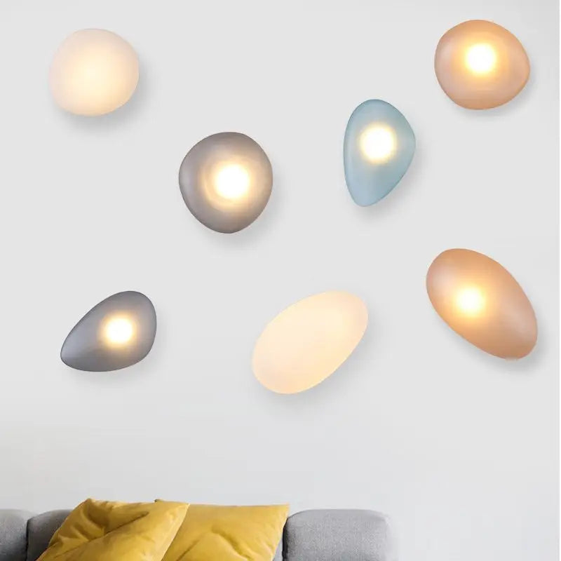 Plafonnier — LED galets verre moderne déco intérieur hotel couloir plafonnier éclairage