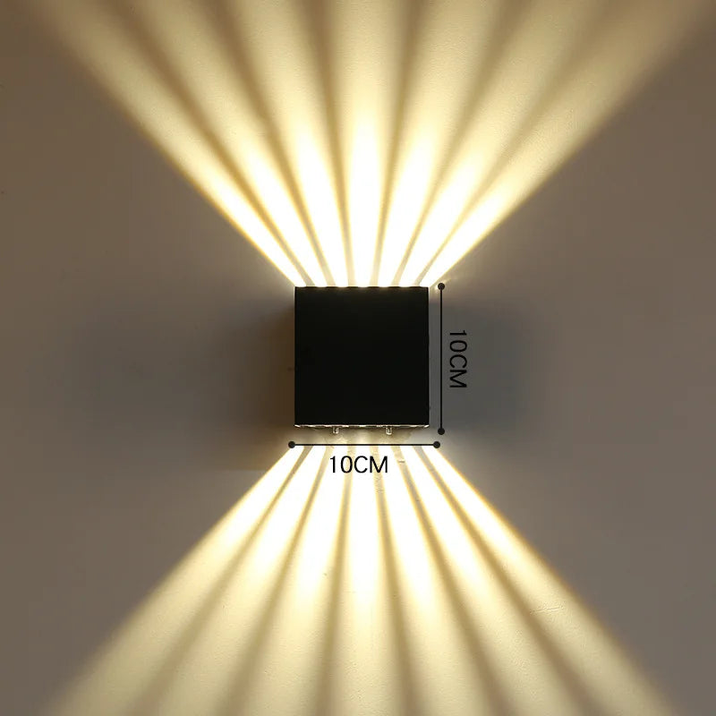 Luminaire — 6W Modern Cube LED Wall Lamp IP65 Waterproof Indoor Outdoor Surface Mounted Wall Light Adjustable Beam For Garden Porch Bedroom