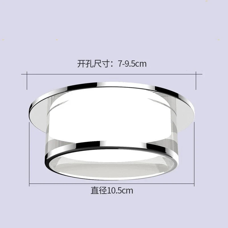 Plafonnier led intégré avec spot en cristal pour décoration d'intérieur Mélina Épurelle - Éclat du Cristal & Décor Singulier