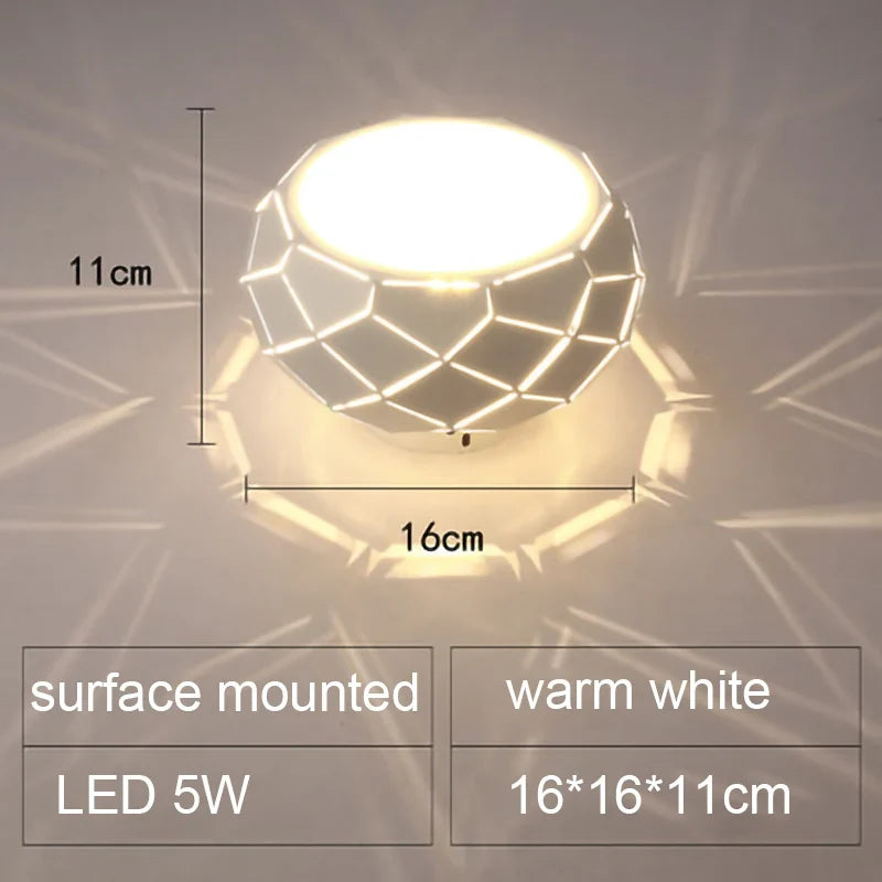 Plafonnier LED moderne simplicité 5W 12W Léane Courbe - Une Note Actuelle dans le Décor