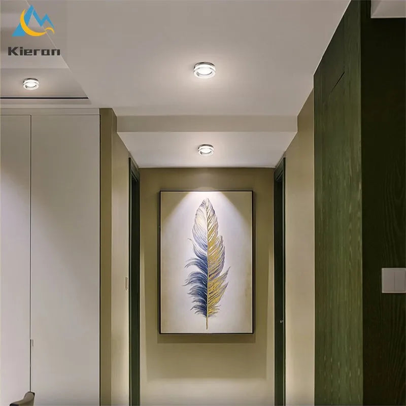 Plafonnier led en cristal spot intégré luminaires Bertille Respire - Jeux de Reflets & Présence Raffinée