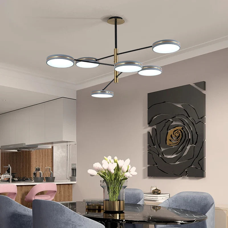 Lustre — LED moderne décoration tuyau érigé éclairage intérieur