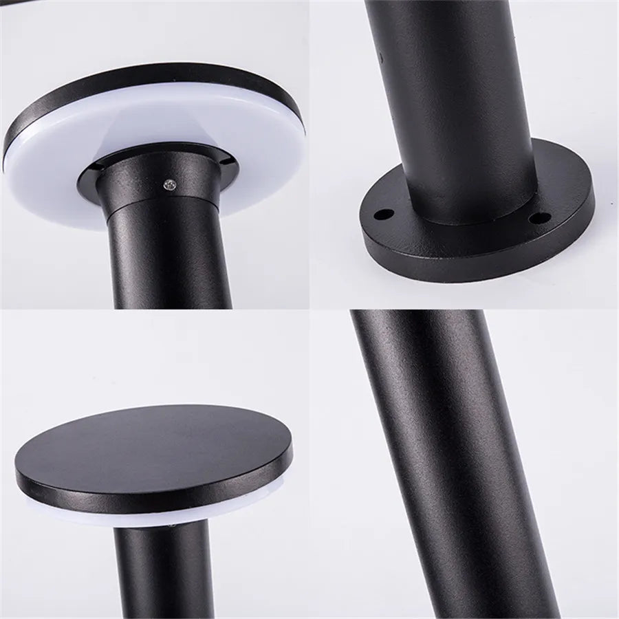 Borne lumineuse extérieure carrée en aluminium, forme champignon, IP54 – Carrélie