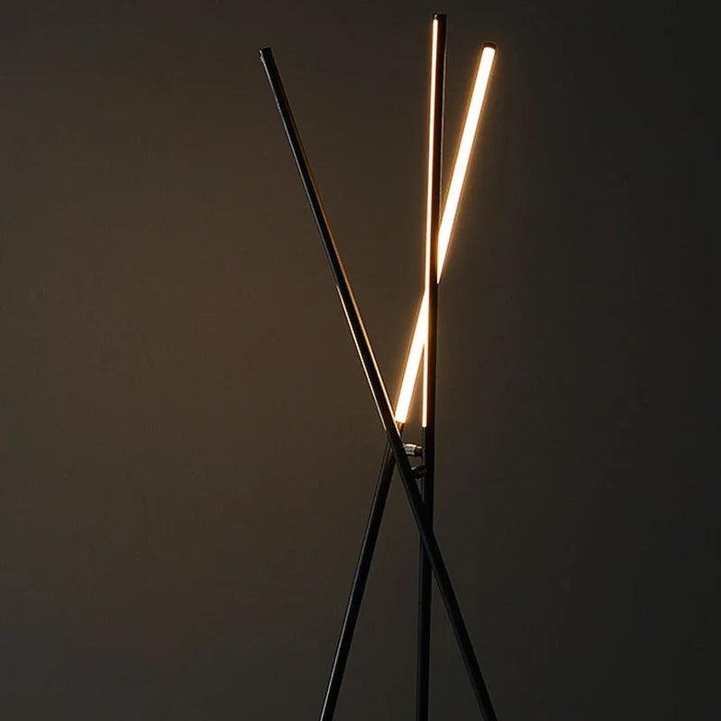 Lampadaire — Nordique moderne design LED pour décoration intérieure