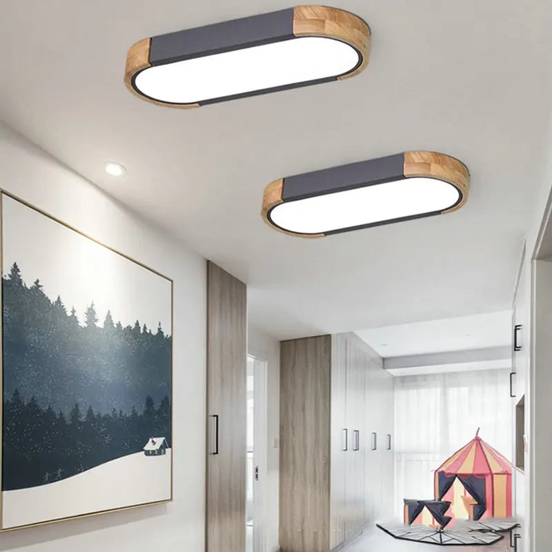 Plafonnier — Nordique long 3 coul fermentation gradation LED lampe