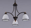 Lustre — Classique en fer et verre pour décoration intérieure
