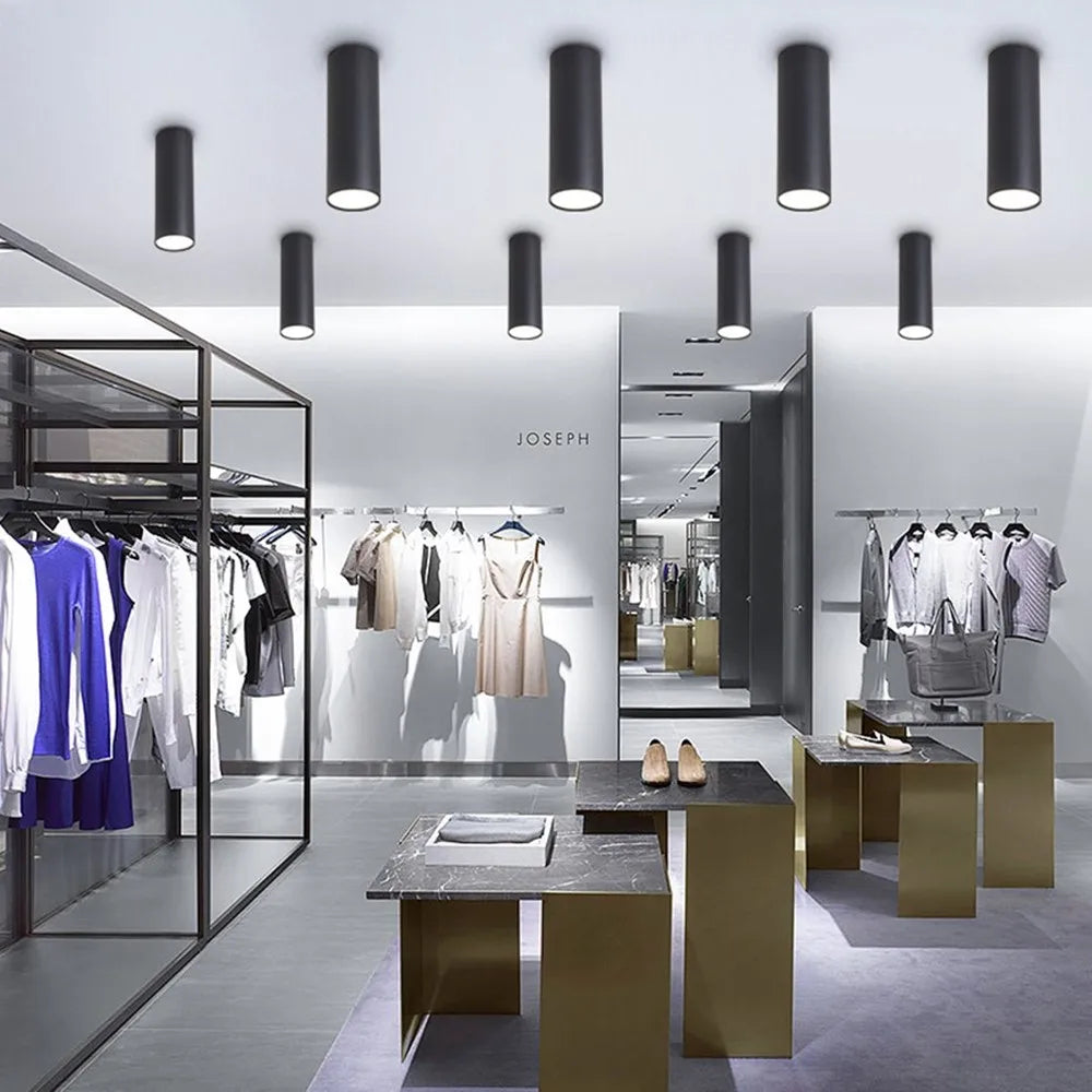 Spot led cylindrique moderne en aluminium pour éclairage intérieur Mélisande Intervalle - Une Silhouette Graphique Affirmée