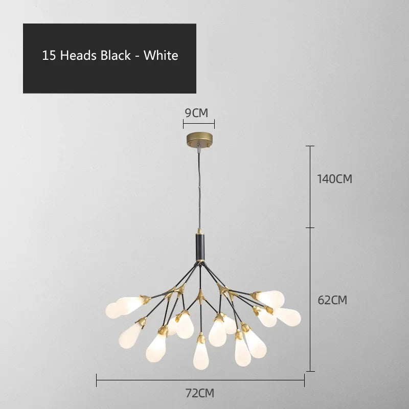 Lustre — Luciole design post-moderne pour intérieur élégant et créatif