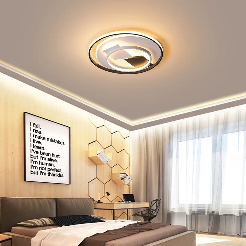 Plafonnier — LED art déco géométrique luxe pour éclairage intérieur