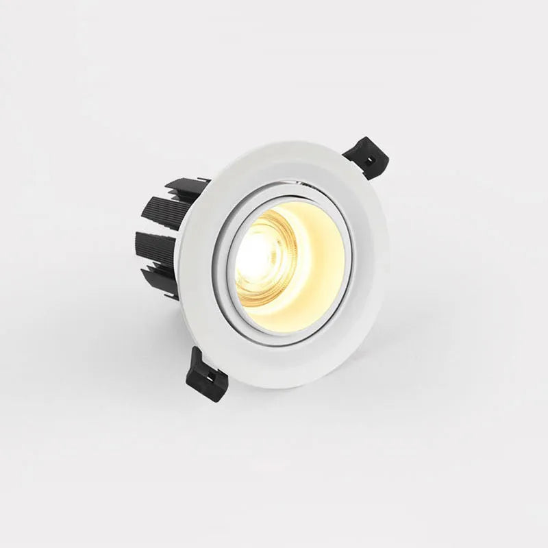 Spot led encastrable d'intérieur à technologie cob avec zoom variable Tiphaine Fugue en Aluminium - Une Présence Décorative Affirmée