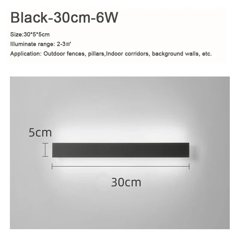 Applique murale — Extérieure LED étanche en aluminium pour jardin et terrasse
