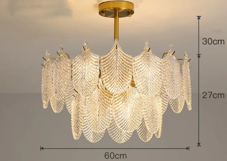 Lustre — De luxe en verre pour décoration intérieure élégante et moderne