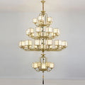 Lustre — Chinois classique doré design pour intérieur élégant