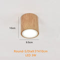 Spot Led rond en bois au design nordique Melchior Échappée - Le Charme du Bois au Quotidien