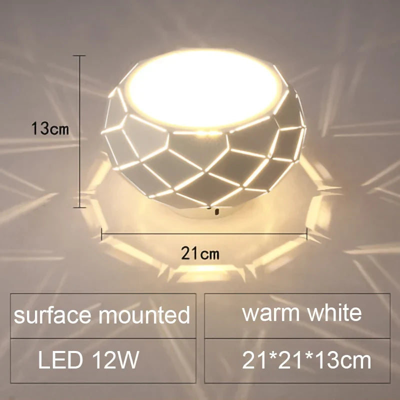 Plafonnier LED moderne simplicité 5W 12W Léane Courbe - Une Note Actuelle dans le Décor