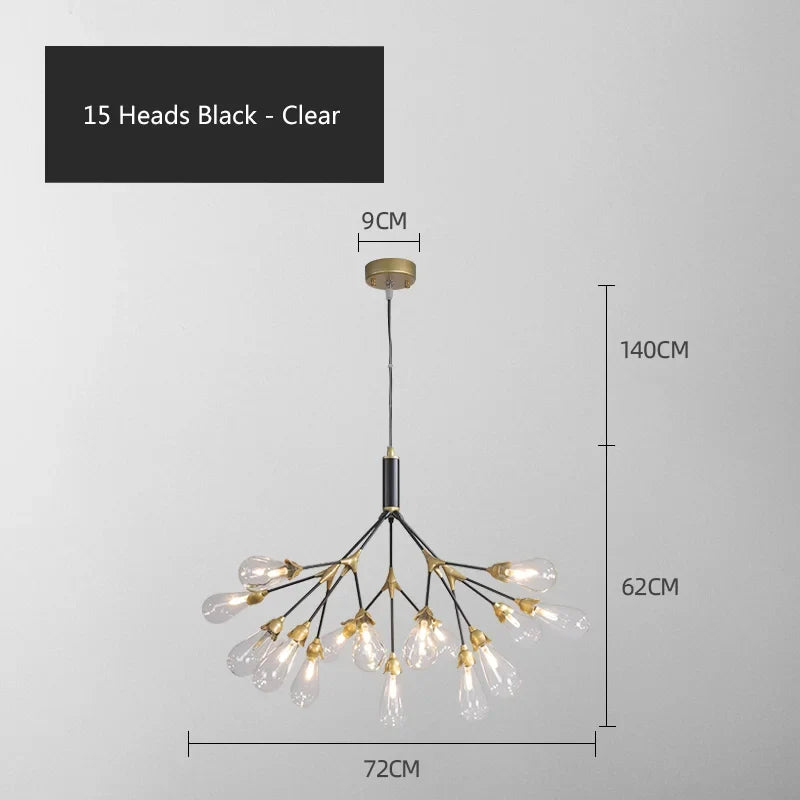 Lustre — Luciole design post-moderne pour intérieur élégant et créatif