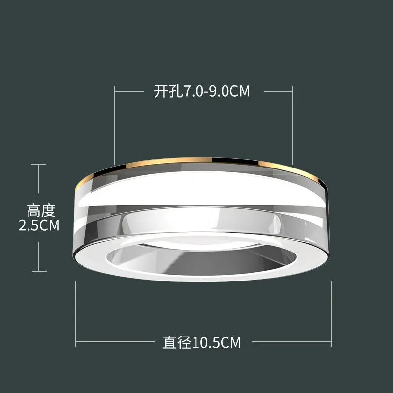 Plafonnier led en cristal spot intégré luminaires Bertille Respire - Jeux de Reflets & Présence Raffinée