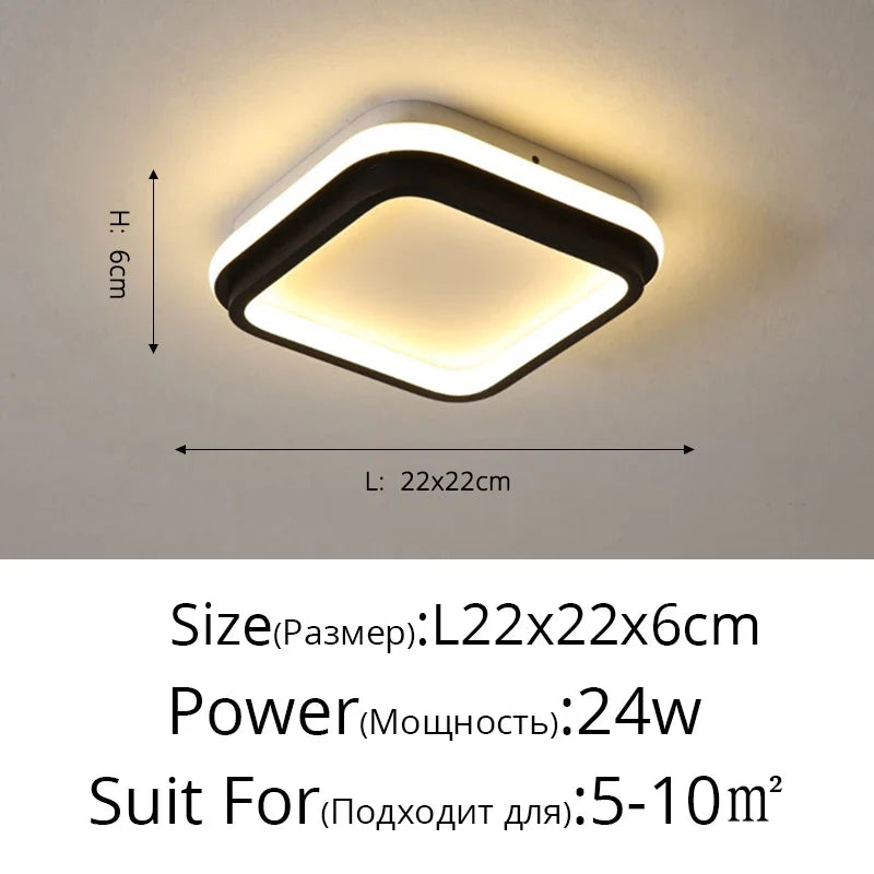 Plafonnier — Allée LED plafonnier pour couloir balcon chambre éclairage AC110V AC220V moderne nordique intérieur lumières cuisine luminaires luminaria