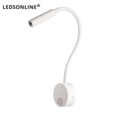 Lampe de Chevet travail étude lampe de lecture appliques 3W LED livre lampe mur veilleuse luminaires Spot LED ue US prise cordon Élias Courbe en Aluminium - Caractère & Élégance dans le Décor