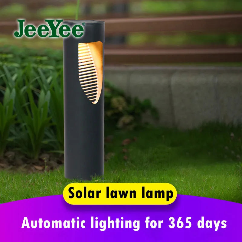 outdoor lighting Lumière de jardin lumière LED solaire IP65 lampe de pelouse simplicité moderne lumières extérieures solaires paysage pelouse borne lumineuse