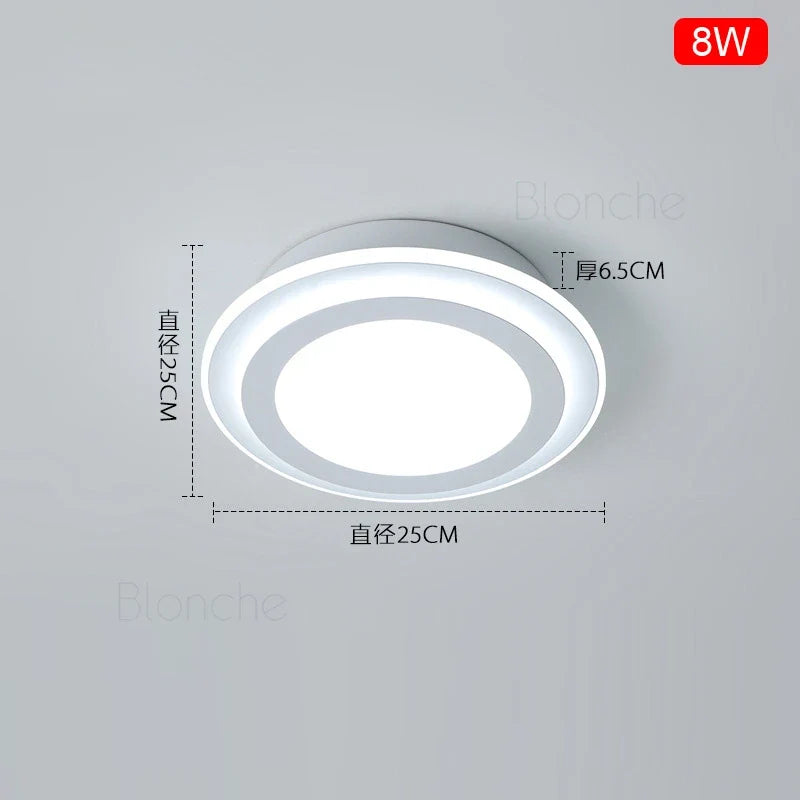 Plafonnier — Nordique moderne à leds acrylique pour décoration intérieure