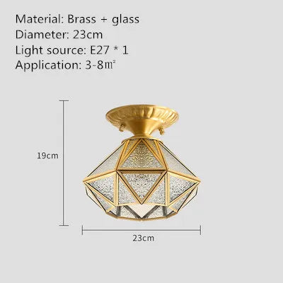 Plafonnier créatif en cuivre pour intérieur moderne et élégant Lorène Dessin - Le Charme du Verre dans le Décor