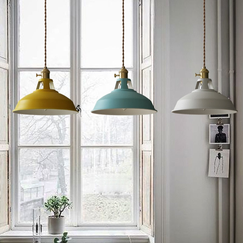 Jojo Lampe Suspension Luminaire Vintage. Métal. Noir/Blanc. Salle à Manger - Neutralighting