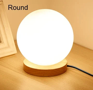 Lampe à poser — De table boule de verre Simple
