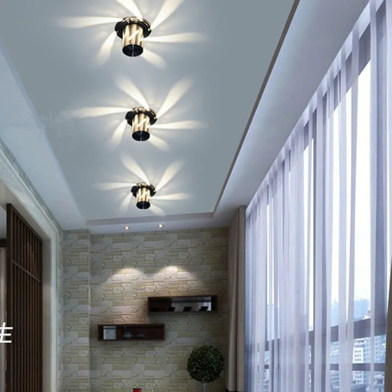 Plafonnier — Allée moderne encastré plafonnier 3W couloir entrée balcon LED salon lumières KTV barre canal porche décor éclairage