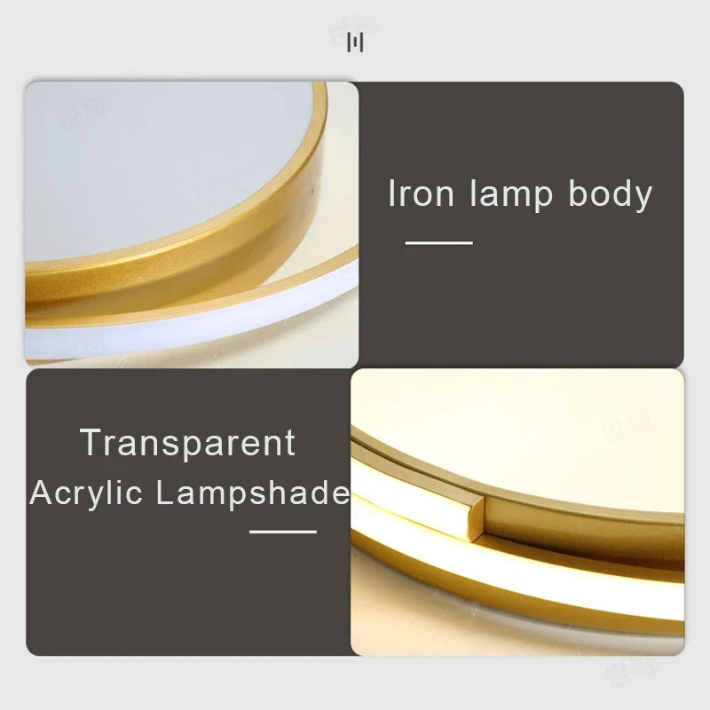 Plafonnier — LED minimaliste en aluminium créatif allée lumières