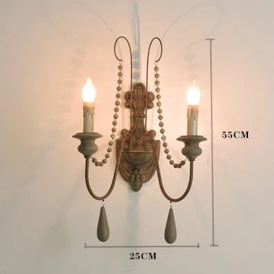 Lustre — Rétro en bois massif pour décoration intérieure élégante